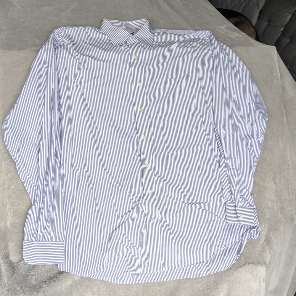 Jos. A. Bank Blue and White Dress Shirt